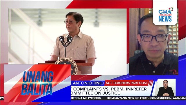 Panayam kay Rep. Antonio Tinio, ACT Teachers Party-list | Unang Balita