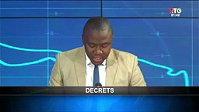 Decret du president de la République Mamadi Doumbluya