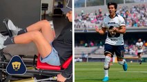 JJ Macías comparte su rehabilitación tras lesión, ¿está cerca su regreso a Pumas?