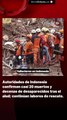 Autoridades de Indonesia confirman casi 20 muertos y decenas de desaparecidos tras el alud; continúan labores de rescate.