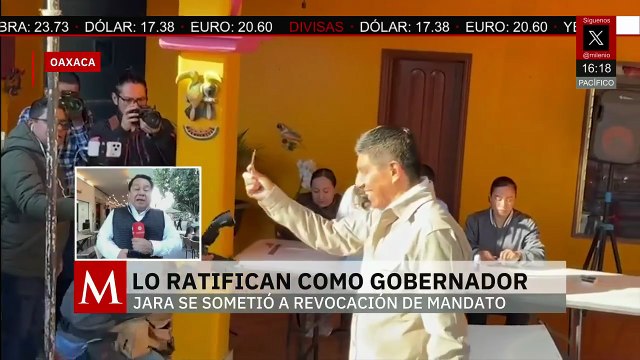 Revocación de mandato: Salomón Jara continuará con su mandato en Oaxaca
