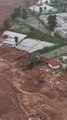 Dramatic drone footage shows homes buried after massive landslide in Indonesia