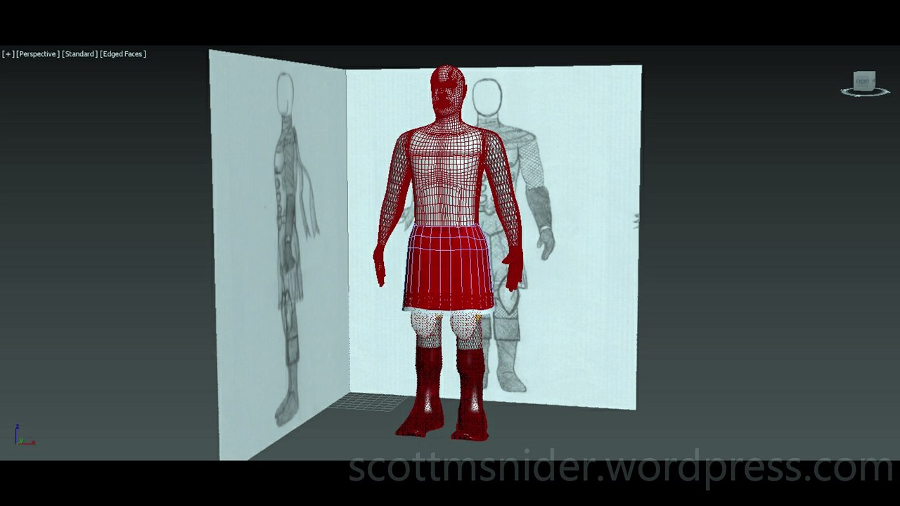 Flame: 3DS MAX Practice Polygon Modeling Model Video #169 (01-27-2026)