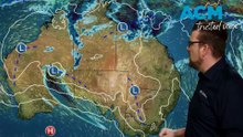 Hot in south-east inland Australia, rain and storms in the north
