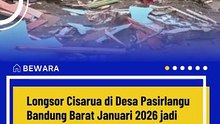 Longsor Cisarua Bandung Barat Ternyata Debris Flow, Ini Penjelasan Badan Geologi
