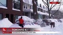 Kanada'da kar fırtınası etkili oldu