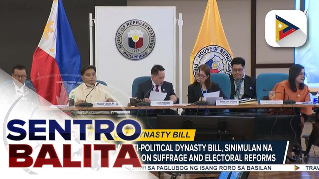Pagtalakay sa anti-political dynasty bill, sinimulan na ng House Committee on Suffrage and Electoral Reforms | ulat ni Vel Custodio