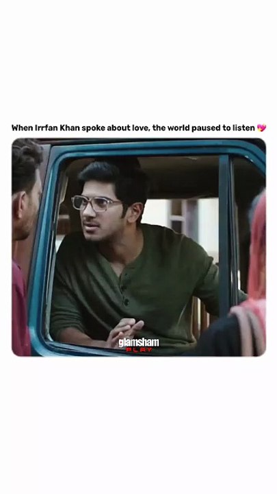 Some emotions were meant to be felt; especially when Irrfan Khan spoke. 💖✨  #glamsham #irrfankhan #timelessdialogue #pureemotion #cinemamagic  {glamsham, irrfan khan, timeless dialogue, pure emotion, cinema magic}