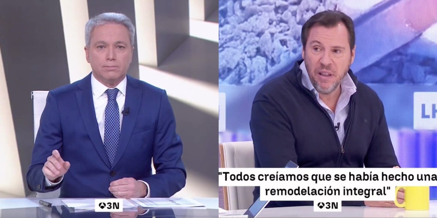 Vicente Vallés pulveriza las mentiras de Óscar Puente con el bestial choque de trenes en Adamuz