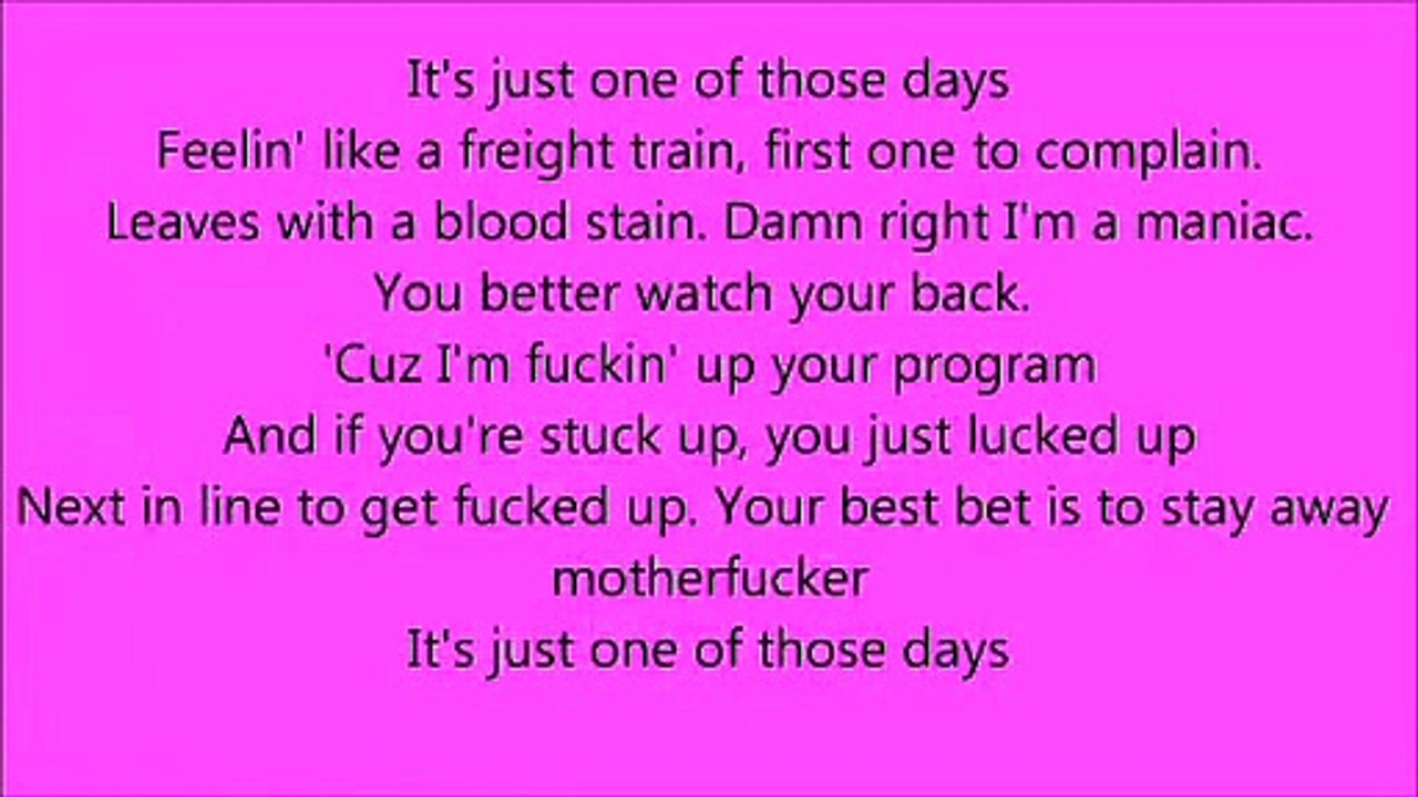 TITLE: Break Stuff/By Limp Bizkit/MV Lyrics