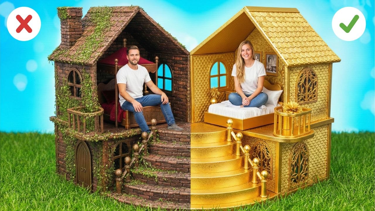 ORDINAIRE vs MILLIARDAIRE ! Incroyables astuces de relooking de chambre DIY