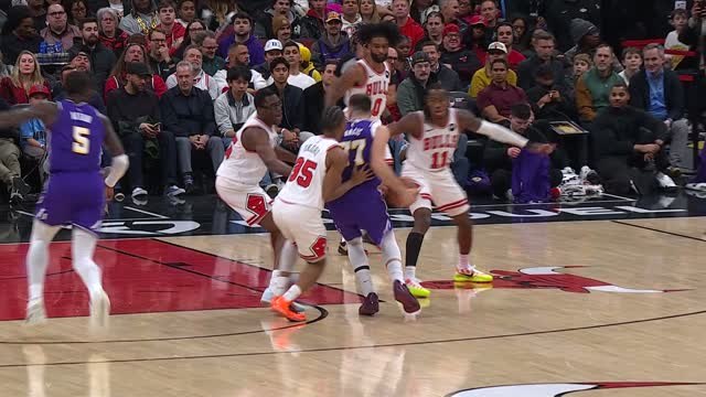 Best of Doncic's historic double-double against the Bulls