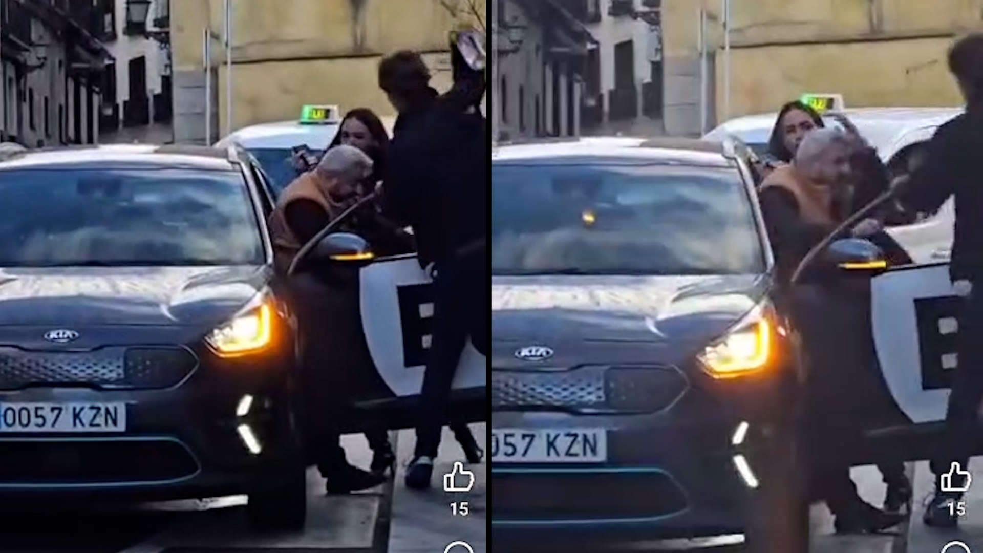 Un conductor de VTC de 45 a�os, que prestaba servicio para la plataforma Bolt, fue v�ctima de una violenta agresi�n el pasado s�bado por la ma�ana, sobre las 9:50 horas, en las inmediaciones de la Plaza de Espa�a de Madrid, despu�s de reclamar el pago de un trayecto concertado en efectivo.

Seg�n las primeras informaciones, al finalizar el servicio una de las pasajeras asegur� al conductor que iba a retirar dinero para abonar el viaje. Sin embargo, al regresar al veh�culo, tanto ella como su acompa�ante redujeron al trabajador, momento en el que el hombre le golpe� en la cabeza con una botella de vodka, que se rompi� tras el impacto, provoc�ndole heridas de consideraci�n.

En varios v�deos grabados por testigos se observa al conductor aturdido y tambale�ndose por la calle, mientras algunas personas alertan de que una persona en estado de embriaguez acababa de agredirle. La r�pida intervenci�n de varios ciudadanos evit� que los agresores continuaran ensa��ndose con la v�ctima, lo que podr�a haber tenido consecuencias a�n m�s graves.

El conductor fue trasladado a un hospital con una contusi�n en la cabeza y posteriormente denunci� los hechos en comisar�a. Por el momento, no constan detenciones relacionadas con esta agresi�n, que ha generado indignaci�n entre el sector del transporte VTC en Madrid.