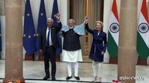 I leader europei da Modi: Ue e India firmano mega accordo commerciale