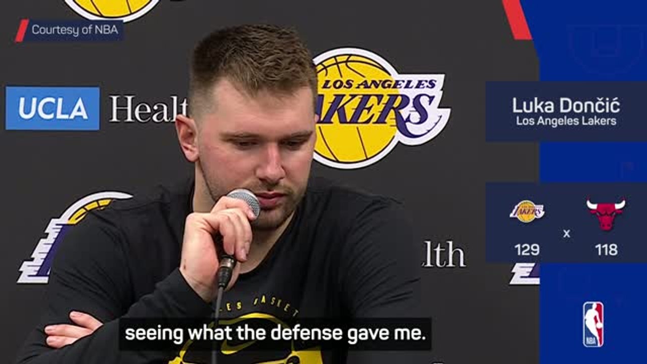 Dominant Doncic rewrites Lakers history in Bulls win