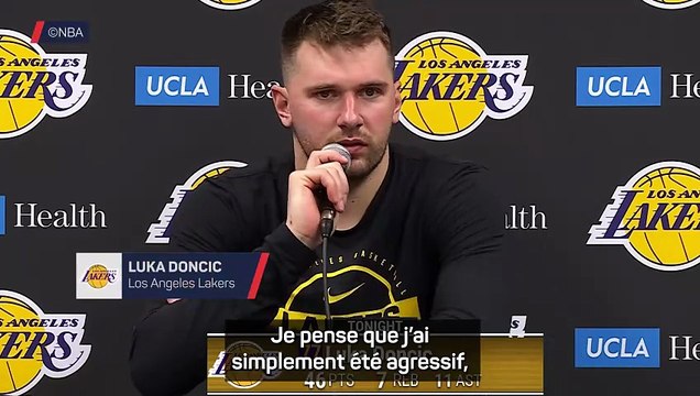 Lakers - Doncic : J'ai simplement été agressif