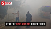 Johor peat fire: 112 evacuated to two relief centres