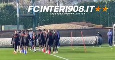 VIDEO FCIN1908 / Champions, l'Inter si allena sulla reattività: siparietto di Lautaro e compagni