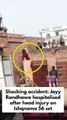 Shocking accident: Punjabi actor Jayy Randhawa hospitalised after suffering a head injury while performing a jump scene during the shoot of Ishqnama 56 in Amritsar