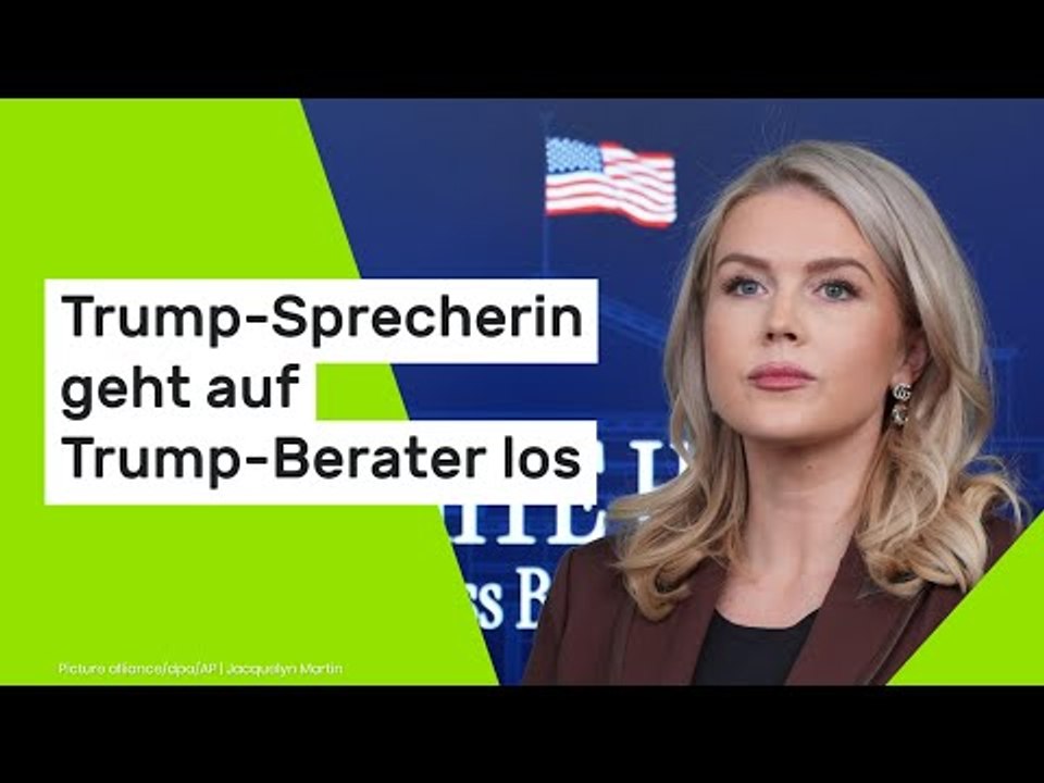 Karoline Leavitt: Trump-Sprecherin geht auf Trump-Berater los