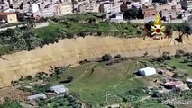 Frana a Niscemi, le operazioni di soccorso nella zona colpita