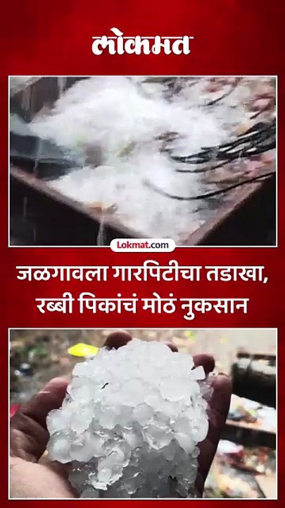 जळगाव जिल्ह्यात वादळी वाऱ्यासह अवकाळी पावसाची जोरदार हजेरी