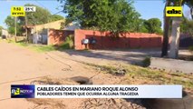 Mariano Roque Alonso: vecinos piden intervención por cables sueltos
