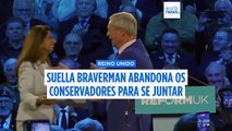 Partido Conservador do Reino Unido perde deputada Suella Braverman para populistas