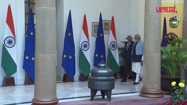 Ue-India: Modi, von der Leyen e Costa siglano un accordo di libero scambio