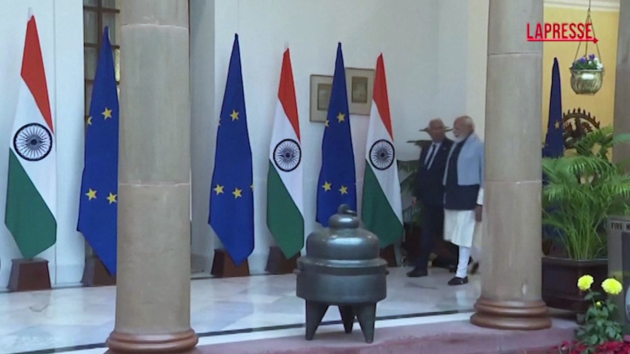 Ue-India: Modi, von der Leyen e Costa siglano un accordo di libero scambio