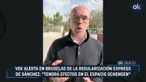 Vox alerta en Bruselas de la regularización express de Sánchez: 