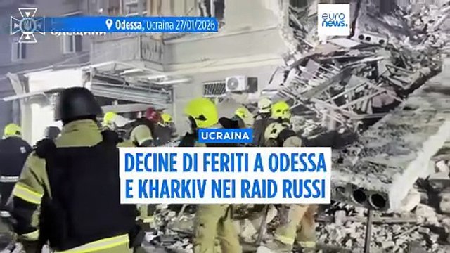 Ucraina, almeno tre morti e 23 feriti negli attacchi russi su Odessa