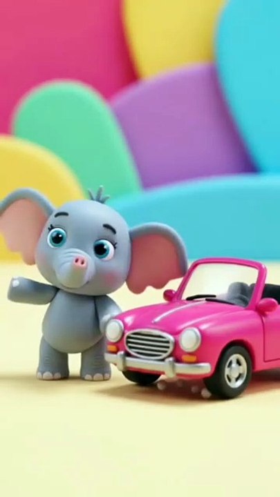 Colorful Car Elephant Learning Videos for Kids | Colors, Vehicles & Animals #KidsLearning #ColorsSong #NurseryRhymes