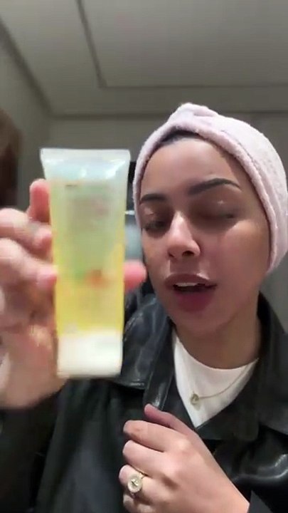 skincare routine using a beauty face wash