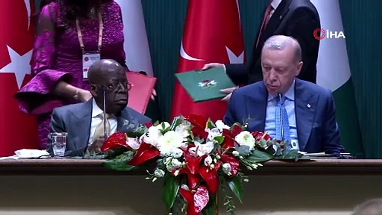Cumhurbaşkanı Erdoğan, Nijeryalı mevkidaşıyla ortak basın toplantısında açıklamalarda bulundu