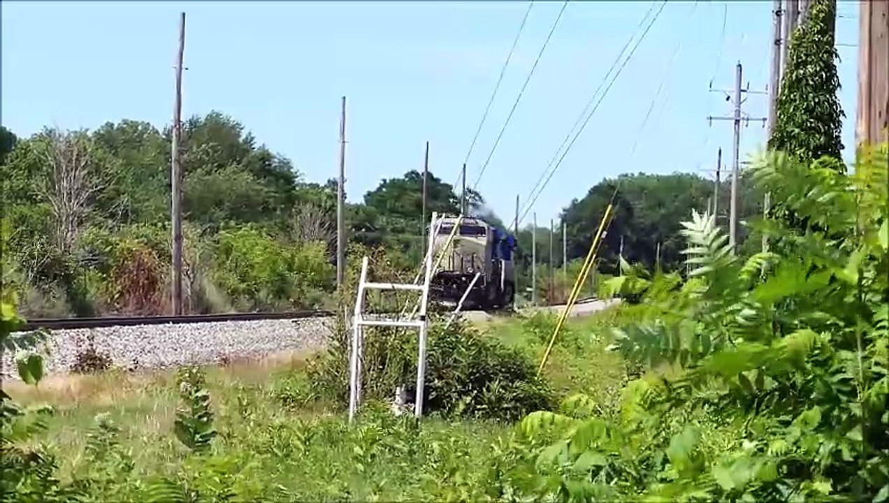 Norfolk Southern 4844 Tests and chasing BNSF 4913 up the road!_1080p