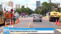 Obras binário das ruas JK e Flamboyant: como fica o trânsito e o transporte público na região