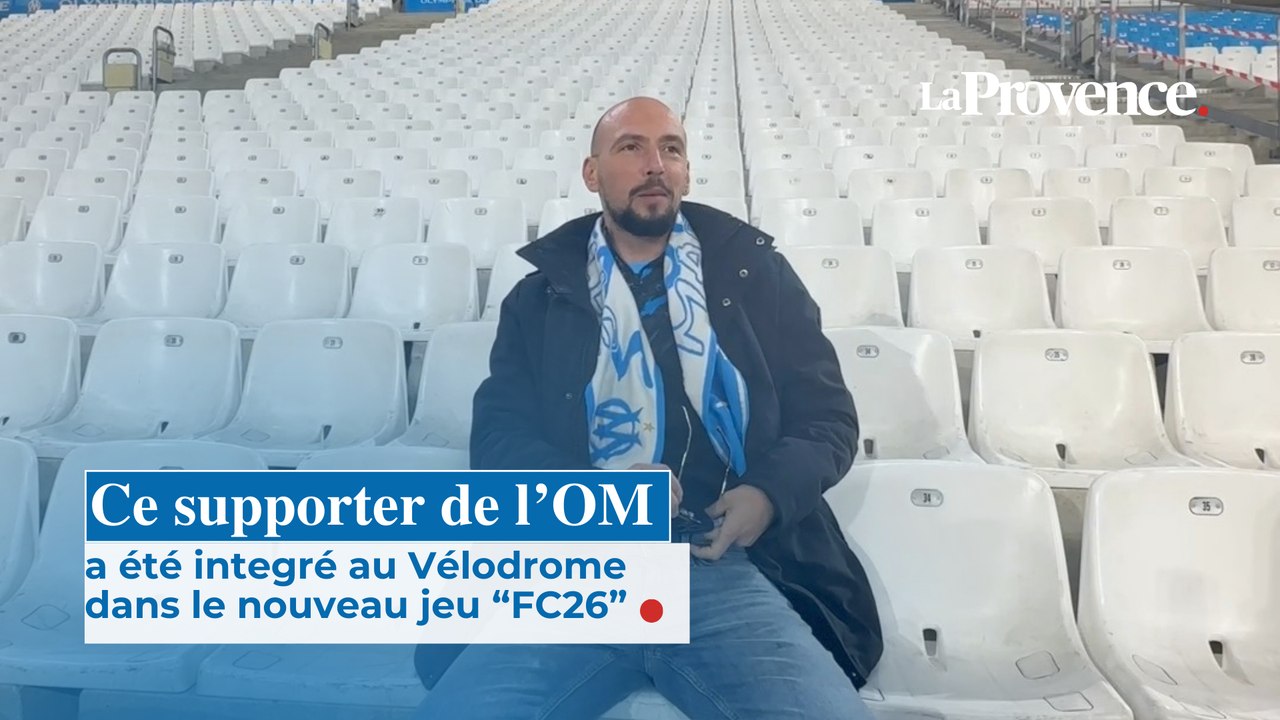 Ce supporter de l'OM intégré au Vélodrome dans le nouveau jeu "FC26"