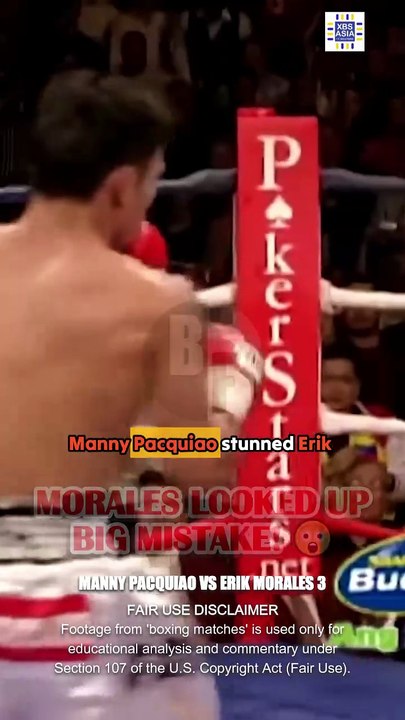 THIS Manny Pacquiao COMBINATION left Erik Morales on the CANVAS!