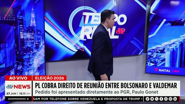 PL cobra direito de reunião entre Jair Bolsonaro e Valdemar Costa Neto | TEMPO REAL