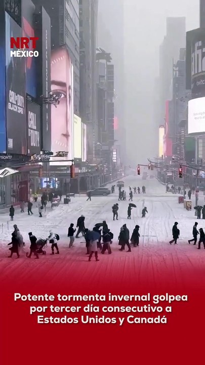 ❄️⚠️ Una potente tormenta invernal golpea por tercer día consecutivo a Estados Unidos y Canadá