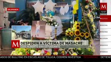 Despedida de Luis Alberto, estudiante asesinado en Salamanca, Guanajuato