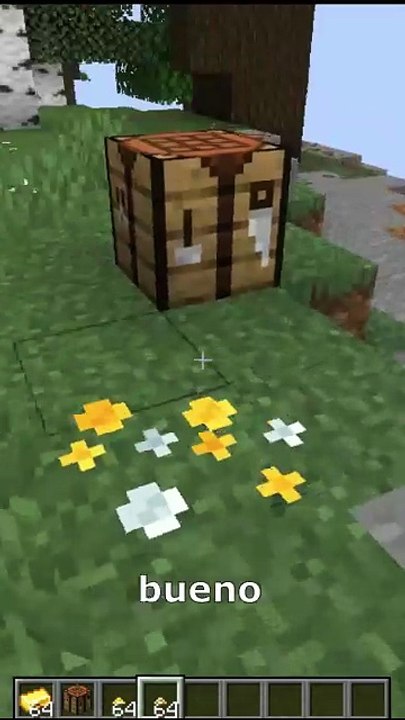 crafteo diente de leon dorado en Minecraft