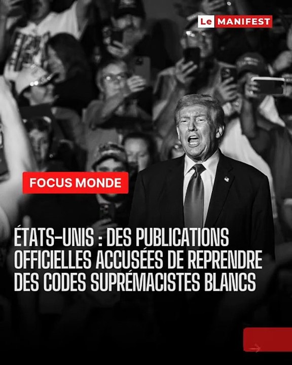 🚨🇺🇸 États-Unis : polémique sur la com’ officielle | Des posts de la Maison-Blanche et d’agences fédérales sont accusés de reprendre des codes visuels et slogans associés à l’extrême droite suprémaciste.