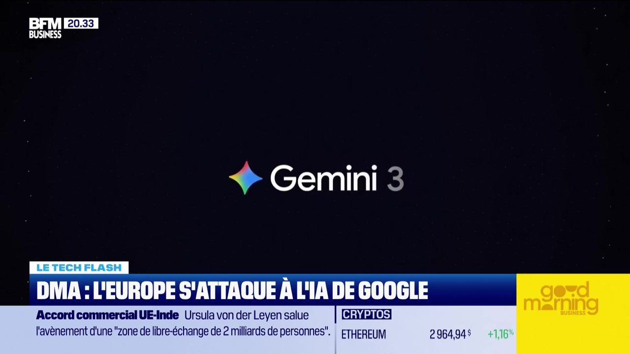 Le Tech Flash : DMA, l'Europe s'attaque à l'IA de Google par, Léa Benaim - 27/01