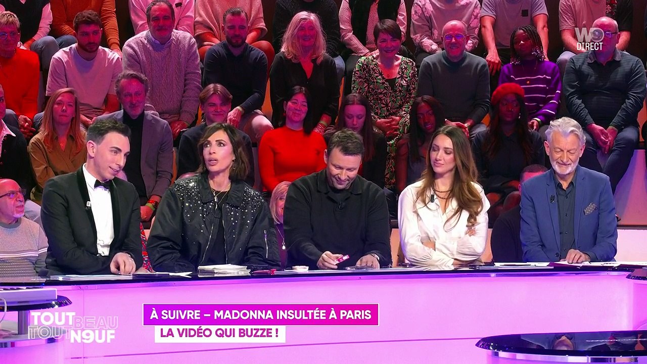 Exclusif - Olivier Dartigolles, Delphine Wespiser, Valérie Benaim, Shana Loustau, sur le plateau de "Tout Beau, Tout N9uf - TBT9" présenté par C.Hanouna, et diffusé en direct sur W9, Paris, France. © Jack Tribeca / Bestimage