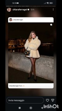chiara Ferragni story da parigi