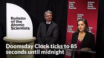 The Doomsday Clock ticks to 85 seconds until midnight