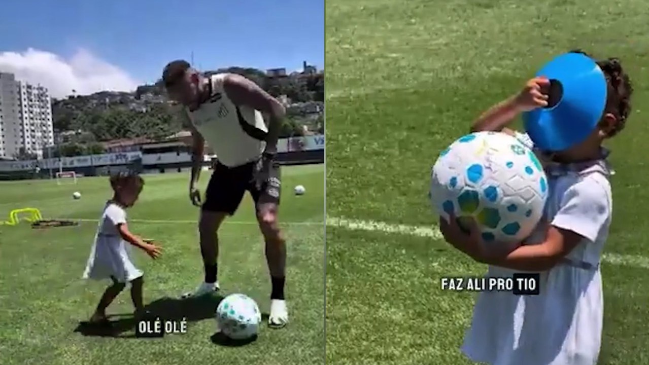 El vídeo más tierno que jamás verás de Neymar: ternura total entrenando con su hija