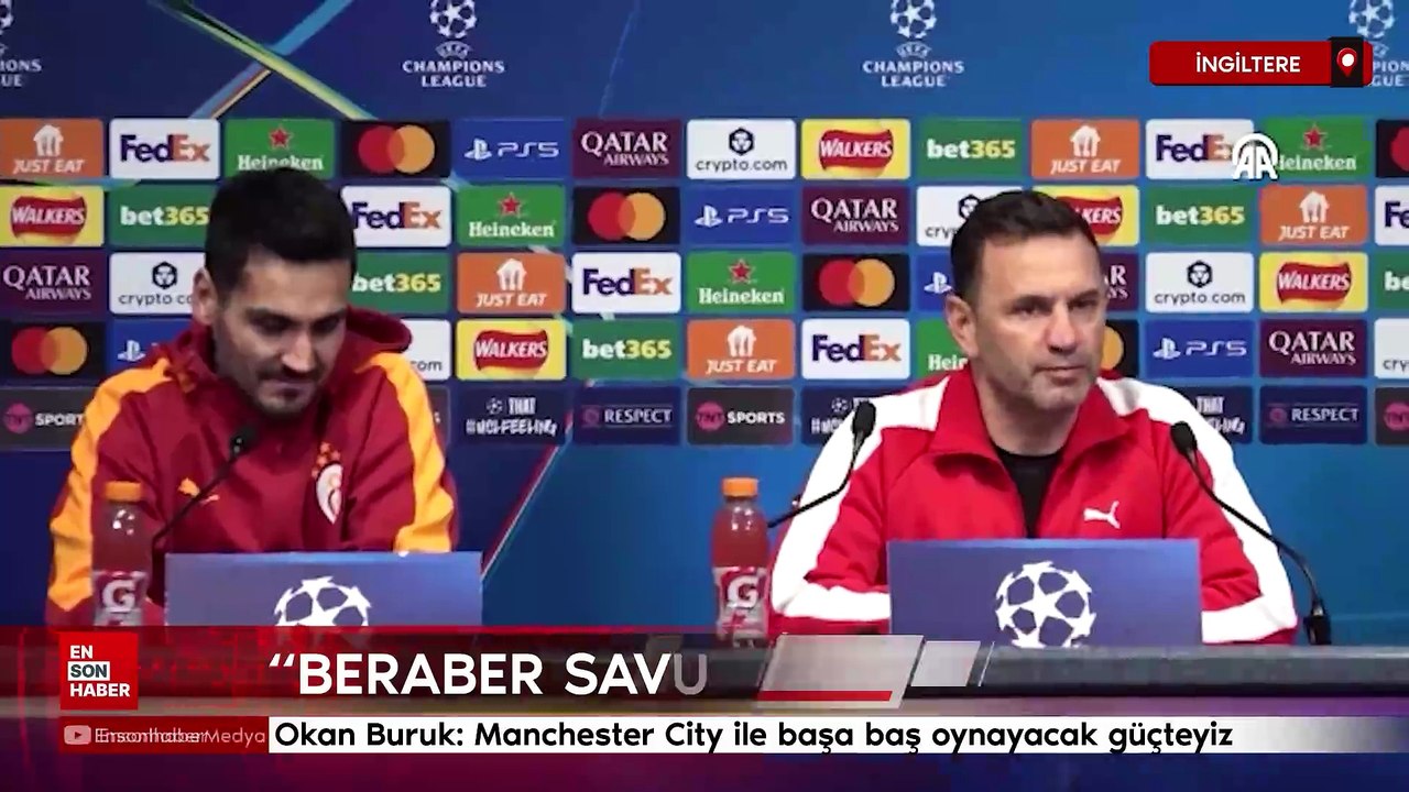 Okan Buruk: Manchester City ile başa baş oynayacak güçteyiz